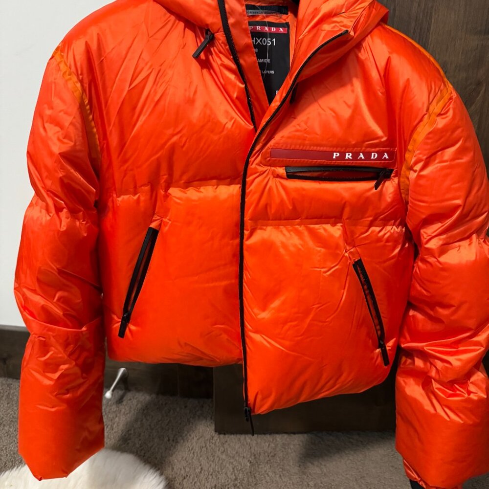 Prada Cropped Technical Re-Nylon Down Jacket - image 5